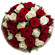 букет из красных и белых роз. Чехия