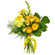 Желтый букет из роз и хризантем. Чехия